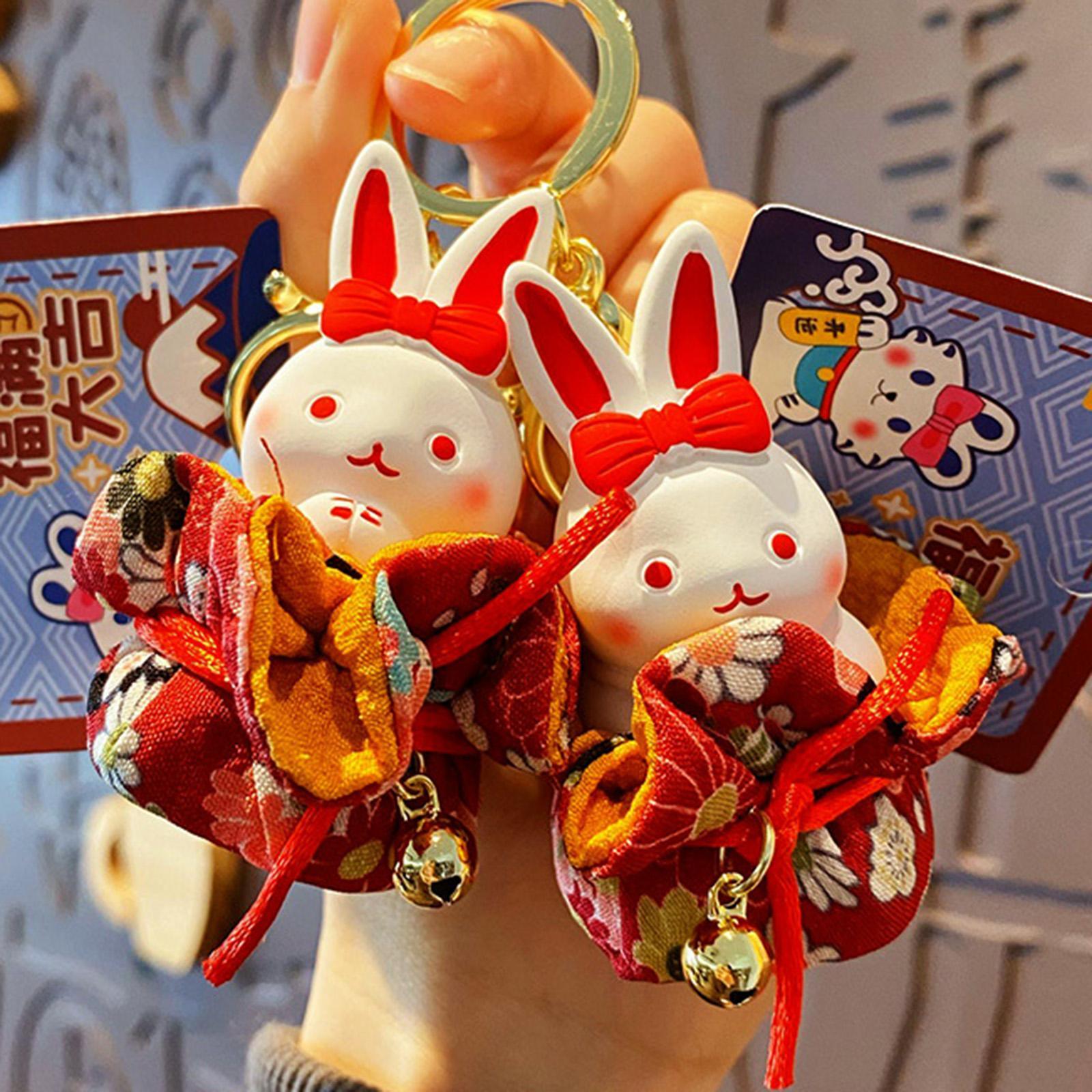 Cartoon Car Pendant Gift Chinese New Year Pendant Doll Pendant for Car Key bag Decor