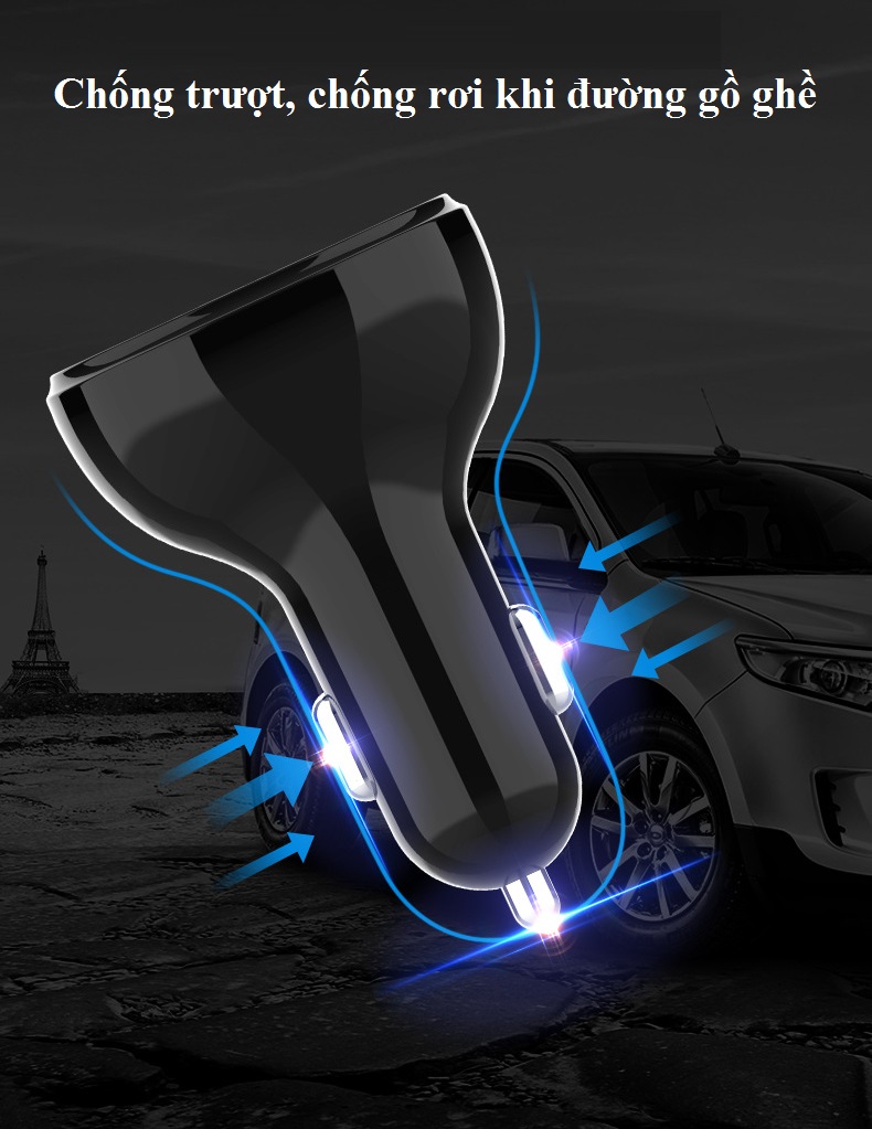 Tẩu cắm sạc điện thoại trên ô tô Quick Charge 3.0 ( Sạc nhanh ) - Hàng nhập khẩu