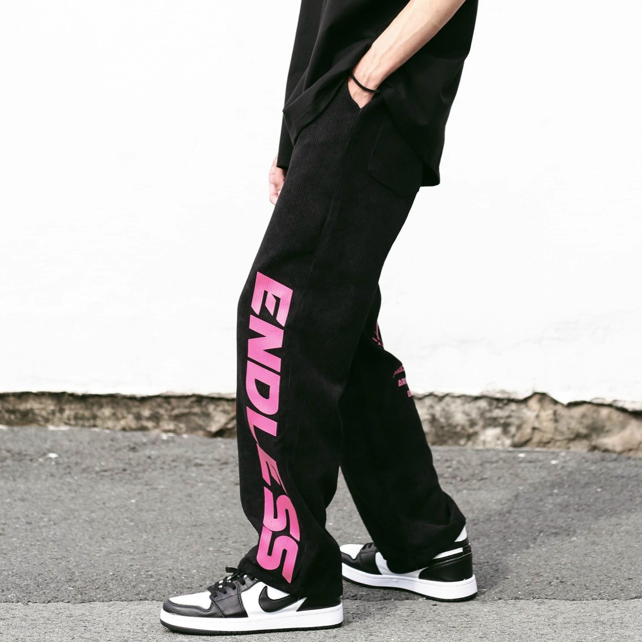 Quần Nhung Tăm Kiểu Ống Rộng Suông Chữ ENDLESS Nam Nữ HOT RẺ ĐẸP Quần Unisex Dài Lưng Thun Có Túi Cặp Couple Cụe Teen - THIÊN HÀ SHOP QUẦN NHUNG
