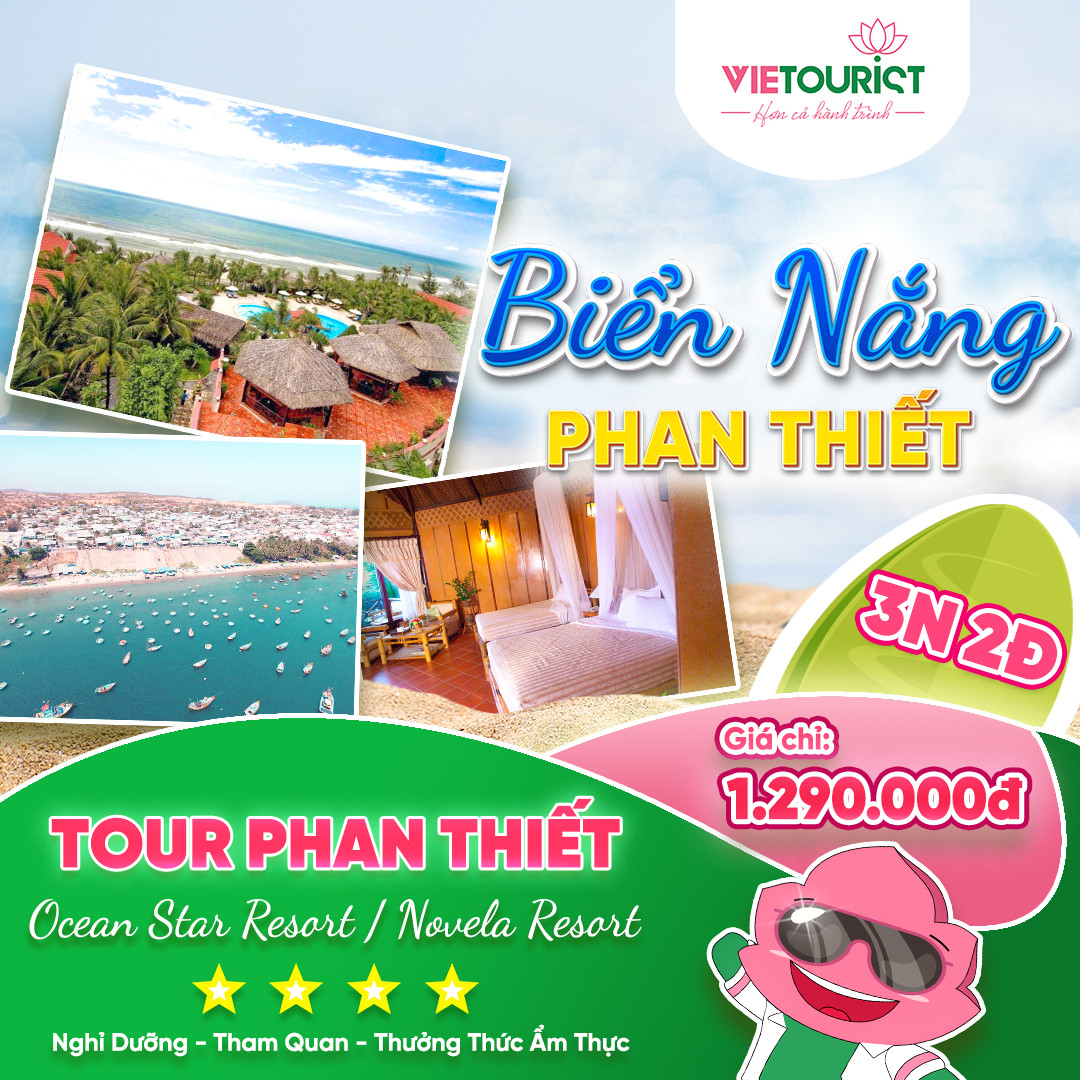 Vietourist - Tour Du Lịch Phan Thiết - Mũi Né 3 Ngày 2 Đêm - Resort 4 Sao