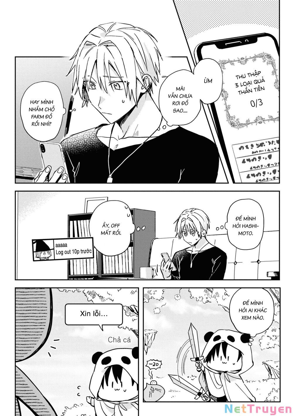 đồng đội game online, té là ngài sếp khó tính chapter 23 4