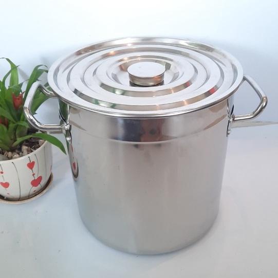 Nồi nấu phở, nước lèo, cháo inox cao cấp 304 1 đáy dày 3.0mm, chuyên dùng cho nhà hàng
