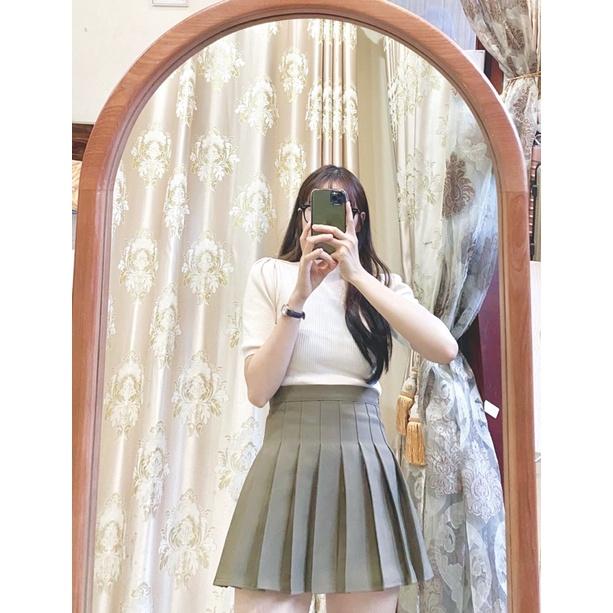 Áo Len Tăm Cổ Cao 2cm Tay Bồng ThunderUnisex Chất Liệu Mềm Mại 3 Màu Basic Siêu Xinh Ulzzang Hàn Quốc Freesize
