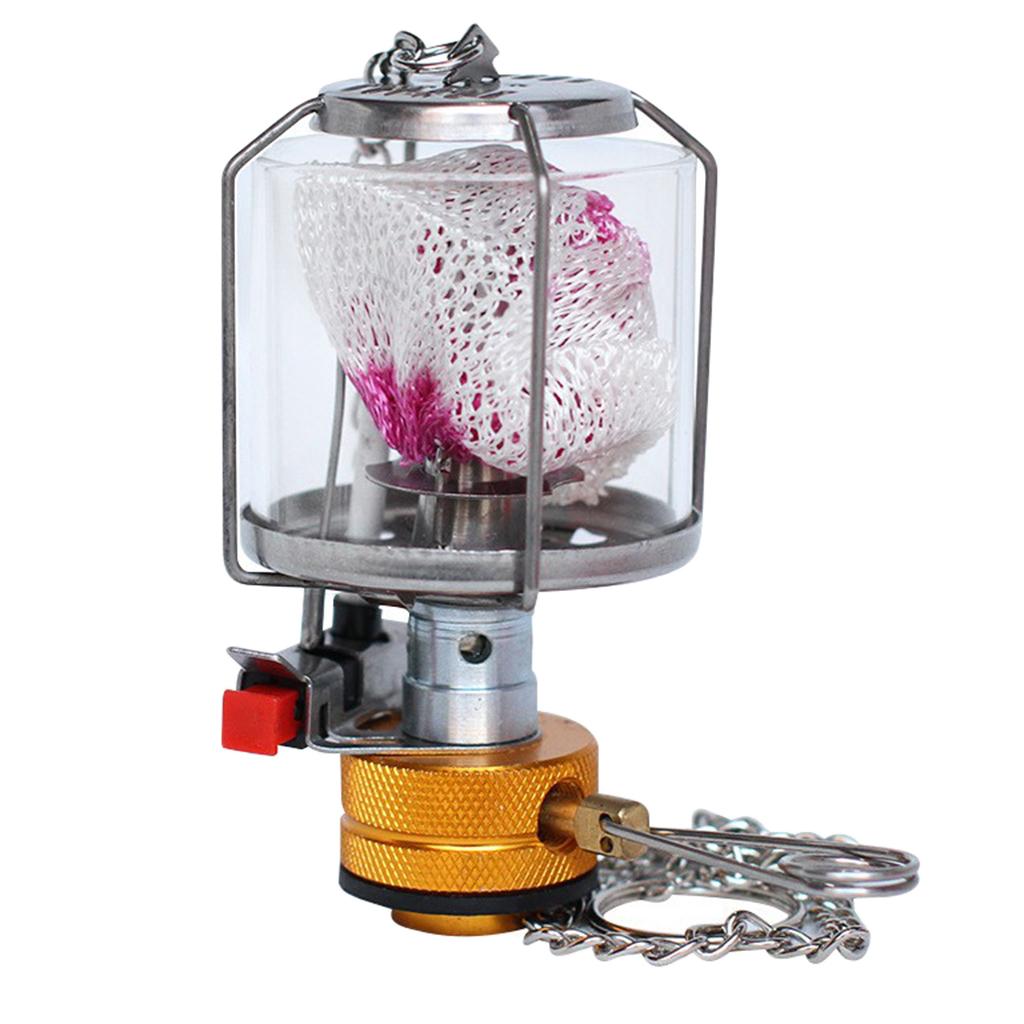 Mini Pocket Camping Gas Lamp Outdoor Camping Butane Tent Light with Carry Case