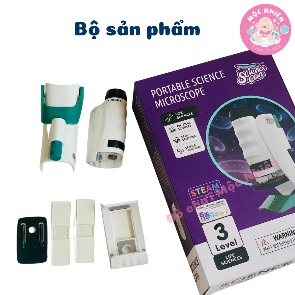 Đồ chơi khoa học kính hiển vi cầm Tay Chính Hãng TOPBRIGHT - Đồ chơi giáo dục cho bé từ 8 tuổi