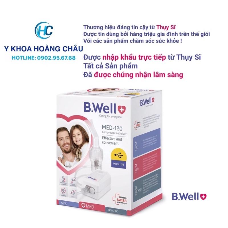 Máy xông khí dung, máy xông mũi họng cầm tay cho bé và người lớn B.WELL MED-120(Thuỵ Sĩ)