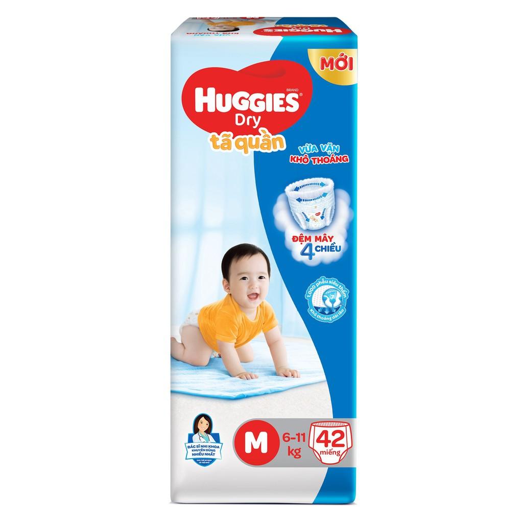 Tã quần Huggies Dry Pants Jumbo M42/L38/XL34/XXL30