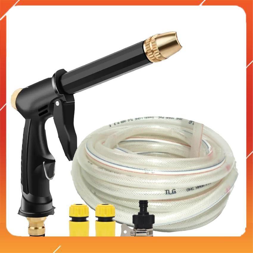 Bộ dây và vòi xịt rửa xe tưới cây tăng áp,vòi xịt rửa,vòi tưới cây 810-2498-1