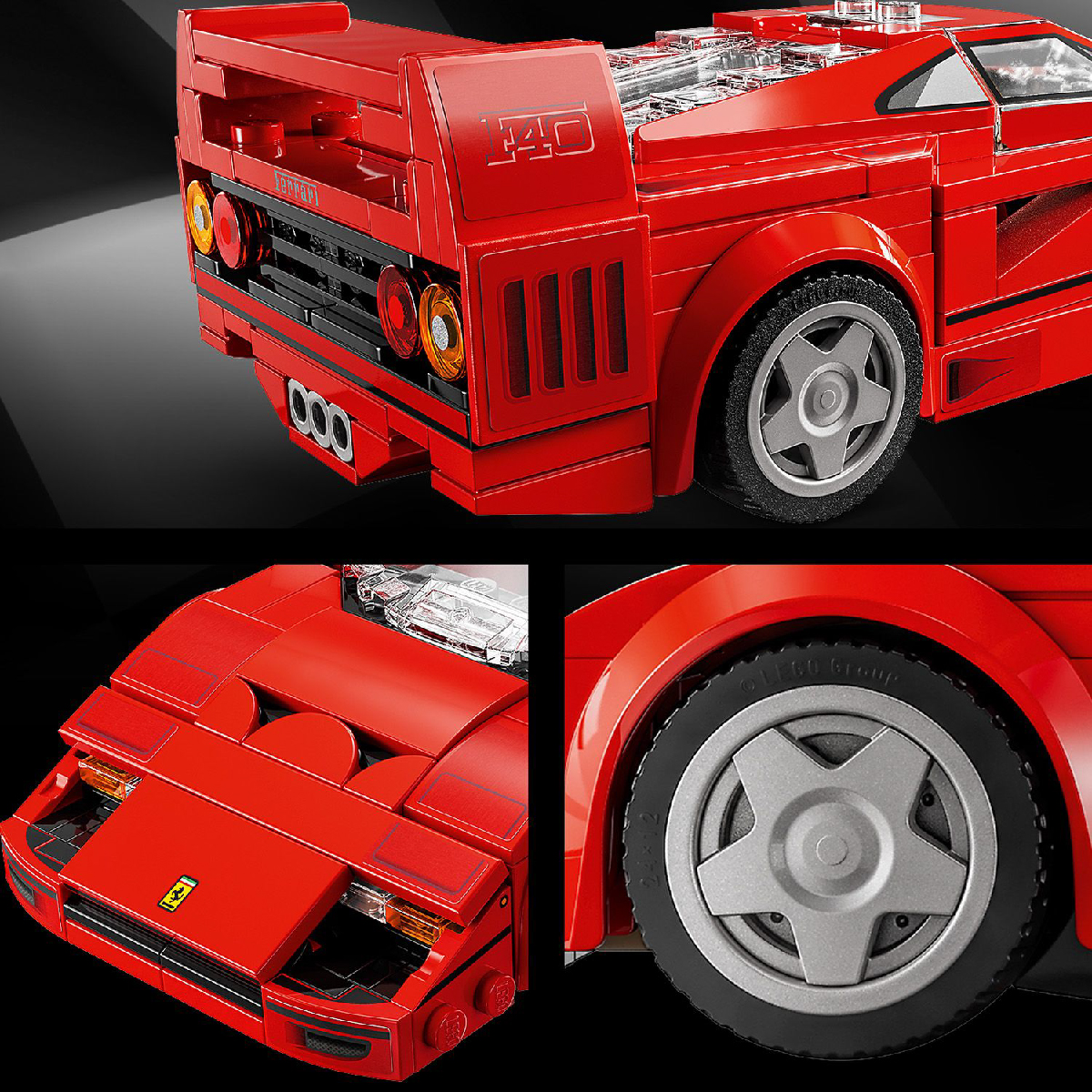 Đồ Chơi Lắp Ráp Siêu Xe Thể Thao Ferrari F40 Lego Speed Champions 76934 (318 Chi Tiết)