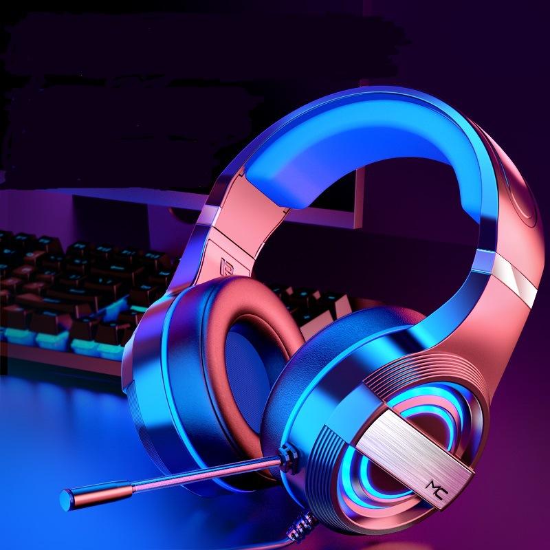 3.5Mm + USB Có Dây RGB Tai Nghe Đen Tai Nghe Chơi Game Có Mic Giảm Ồn Cho Điện Thoại Di Động Máy Tính PS4 XBOX