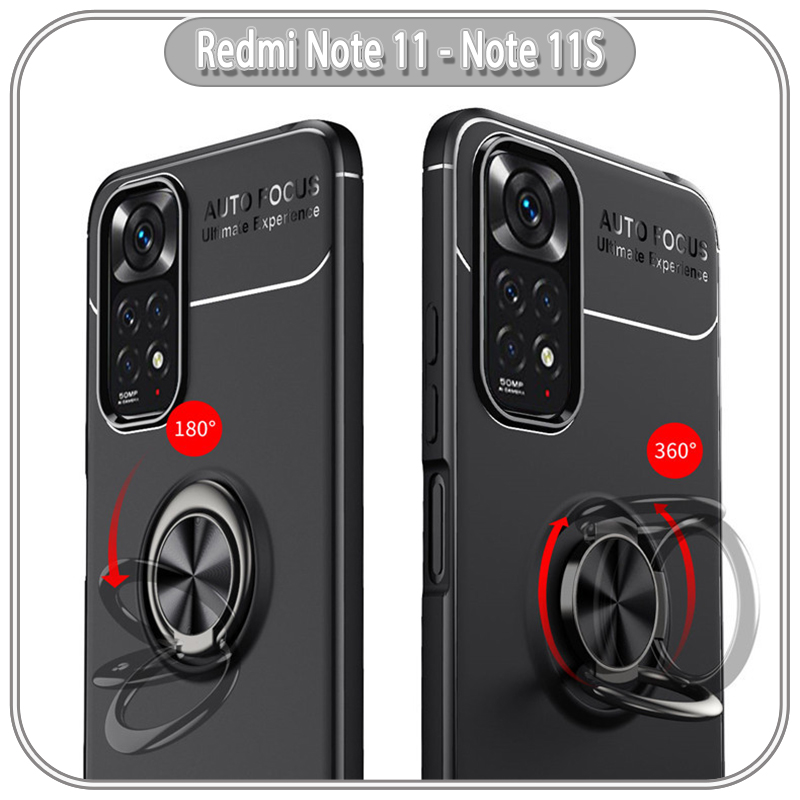 Ốp lưng cho Xiaomi Redmi Note 11 - Note 11S chống sốc iRing Auto