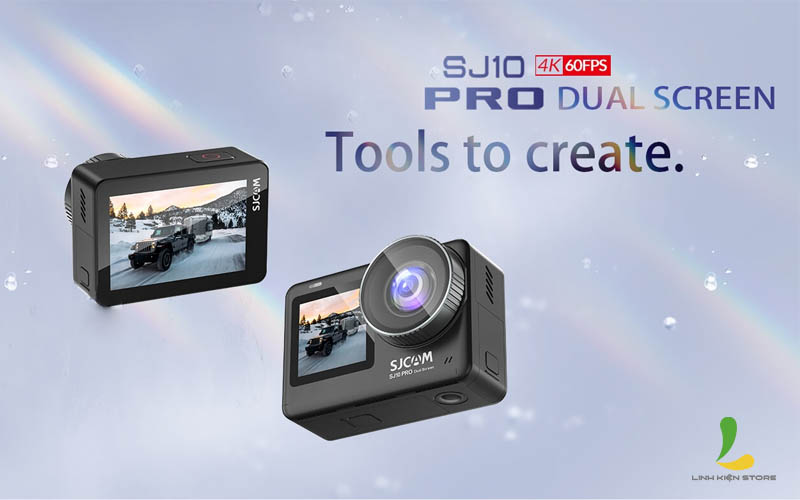 Camera hành trình SJCAM SJ10 Pro Dual Screen - Máy quay hành động màn hình kép chống rung 6 trục đỉnh cao - Hàng chính hãng