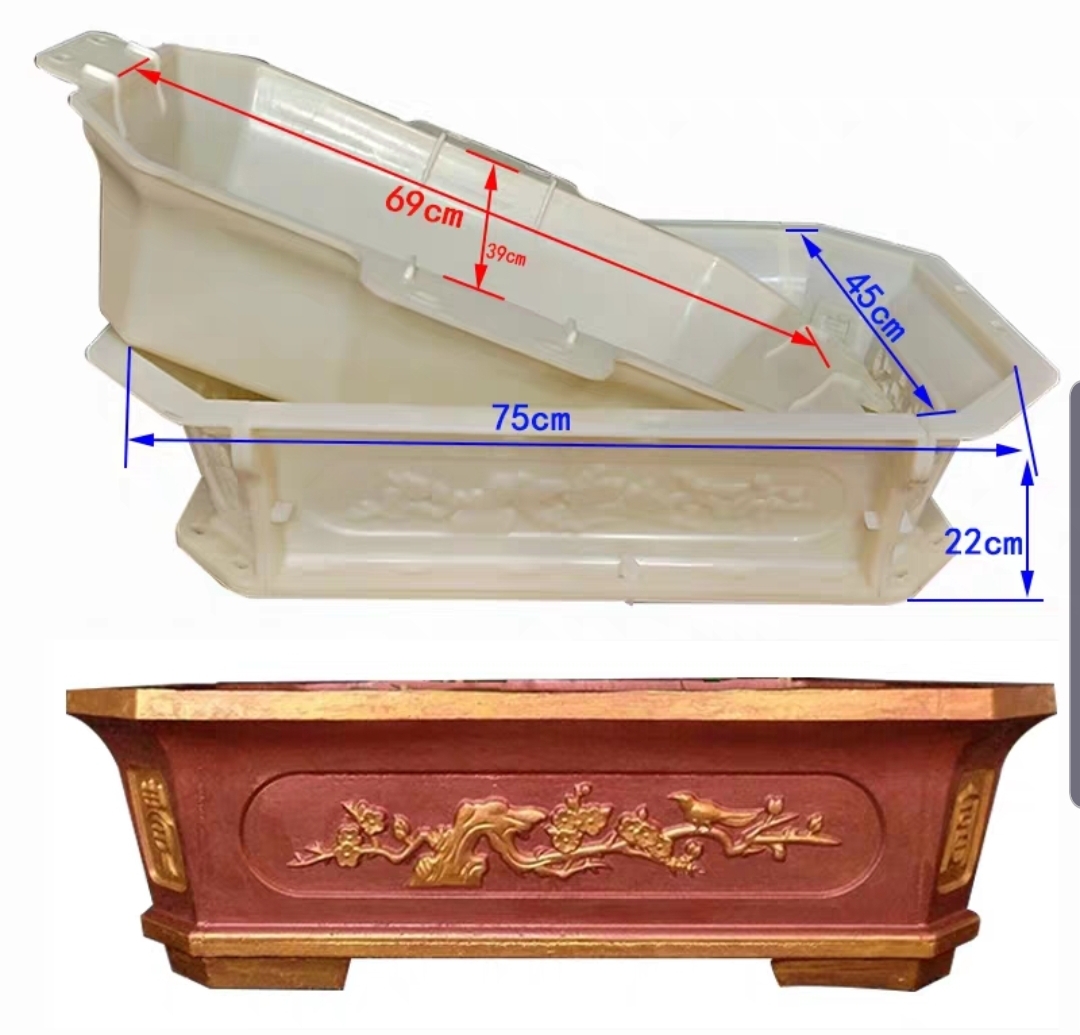 Khuôn đúc chậu cảnh chữ nhật 75