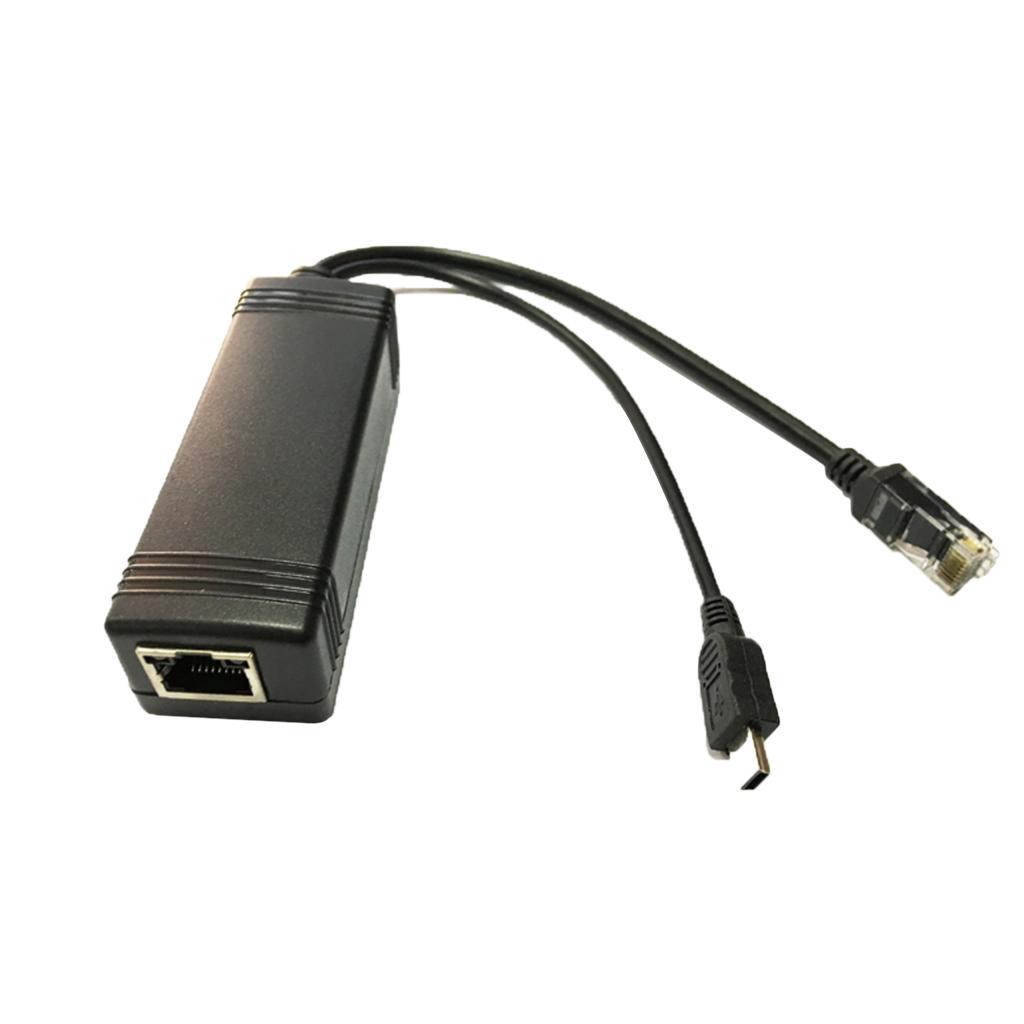 2 Pack Active PoE Power Over Ethernet Splitter Adapter 48 to 5V IEEE 802.3af