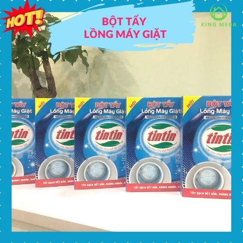 Bột tẩy lồng máy giặt TinTin - Làm Sạch Máy Giặt - Vệ Sinh Sạch Vết Bẩn, Loại Bỏ Lông, Cặn, Tóc