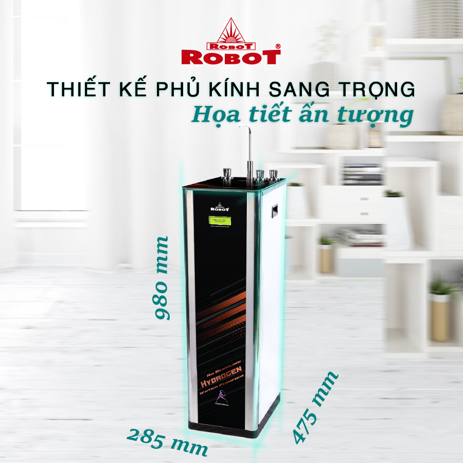 Máy Lọc Nước R.O Hydrogen Kiềm Nóng Thông Minh ROBOT RBs-9HAQ - Hàng Chính Hãng