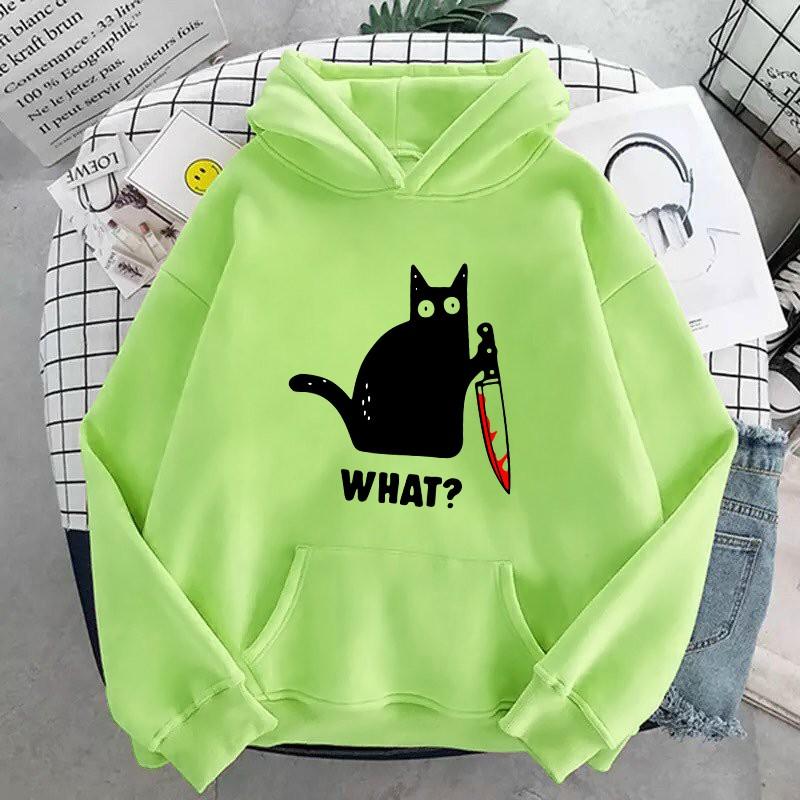 ÁO HOODIE IN KNIFE CAT
