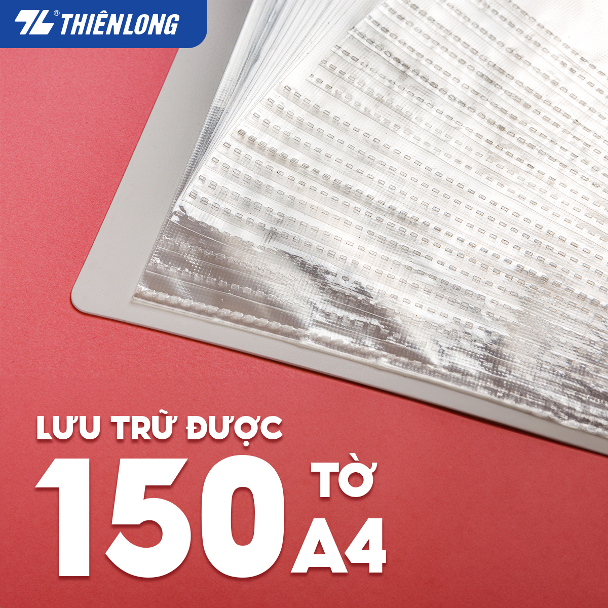 Bìa 30 lá A4 Thiên Long DB-002 - Sức chứa 150 tờ A4
