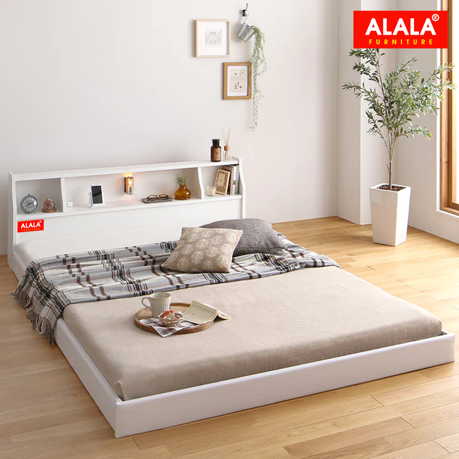 Giường ngủ ALALA87 cao cấp/ Miễn phí vận chuyển và lắp đặt/ Đổi trả 30 ngày/ Sản phẩm được bảo hành 5 năm từ thương hiệu ALALA/ Chịu lực 700kg