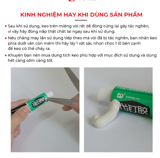 Tuýp keo dán đa năng UNIVERSAL GLUE 60g, keo siêu dính dán mọi vật dụng