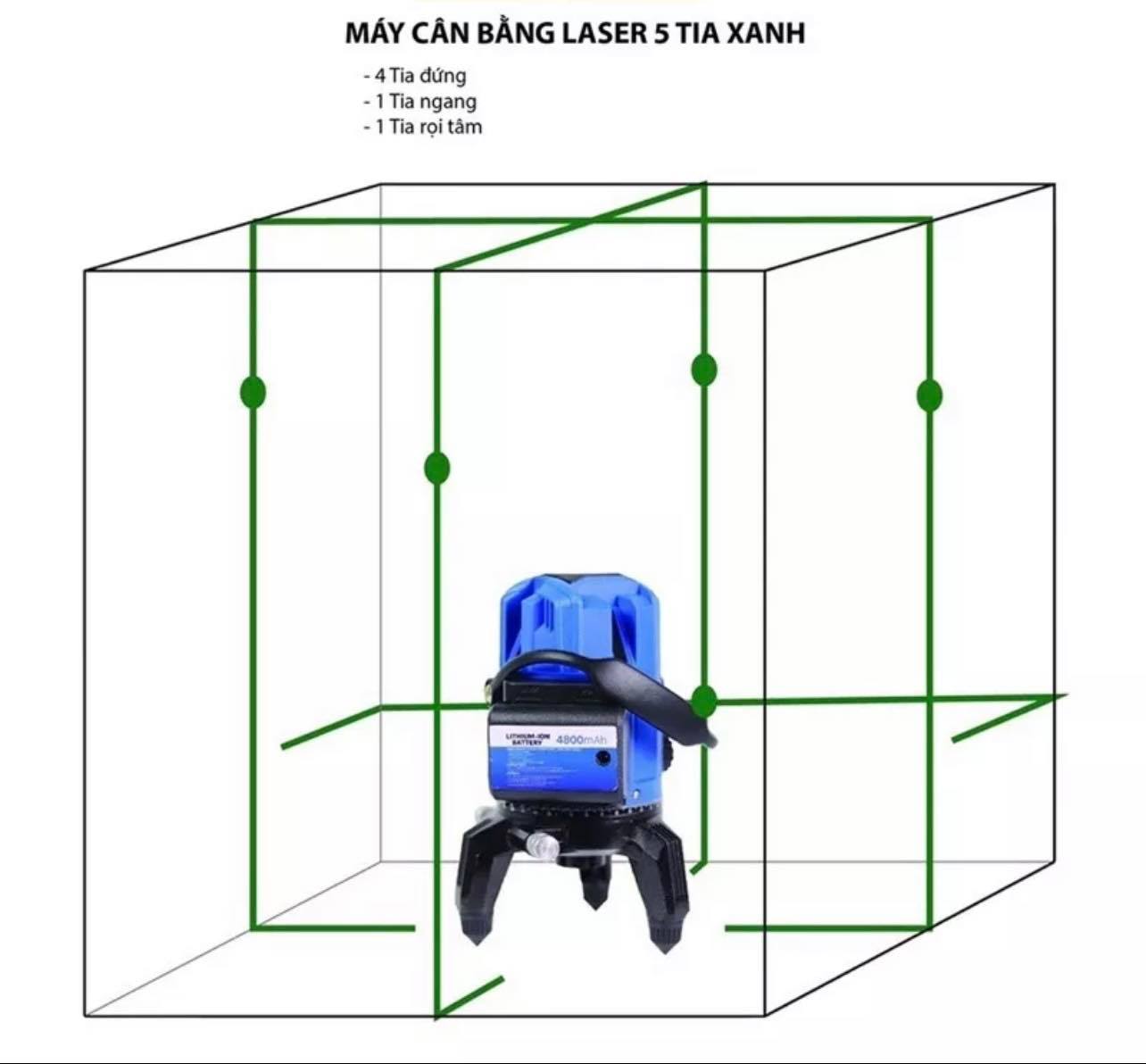 Máy cân mực tia xanh siêu sáng LASER LEVEL