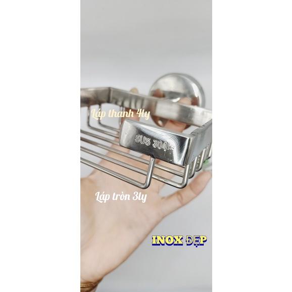 Kệ đựng xà bông inox 304, Khay để xà bông cao cấp chống han gỉ đánh bóng đẹp