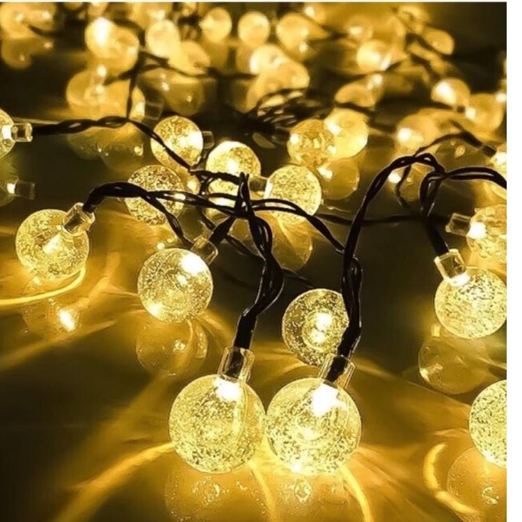 Dây đèn led trang trí hình bọt nước loại 50 bóng chiều dài 5m