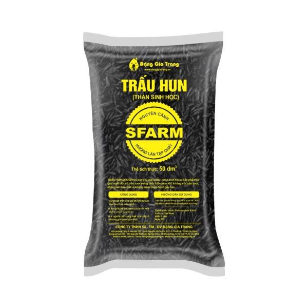 Trấu hun Nguyên Cánh Sfarm - Bao 50dm3 (khoảng 5kg)