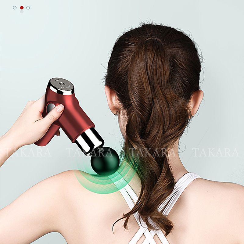 Súng Massage Cầm Tay TAKARA Trị Liệu Toàn Thân Với 4 Đầu Massage Và 32 Cấp Độ BH 12 Tháng KH515