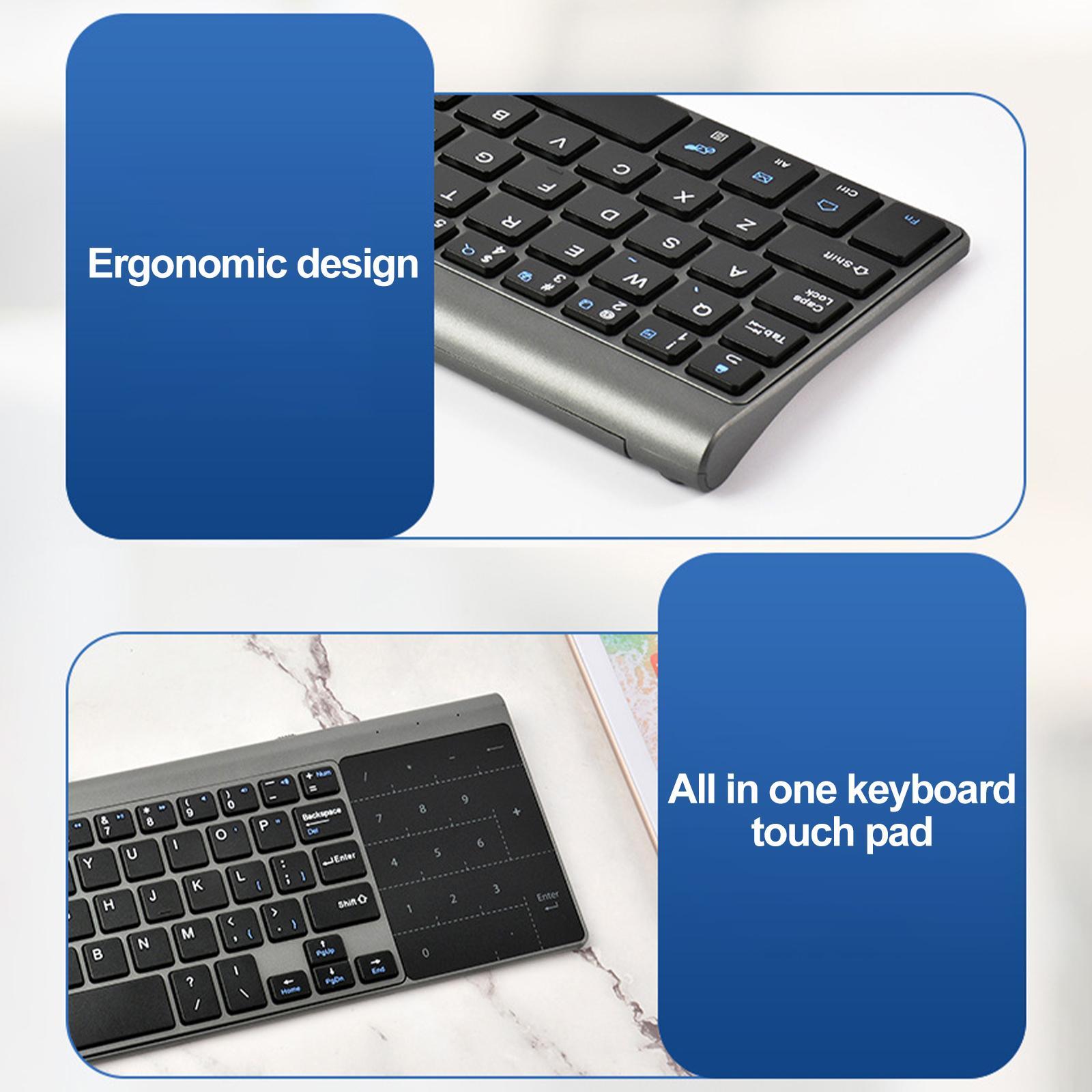 Mini Wireless Keyboard with USB Receiver Universal Portable for PC Notebook