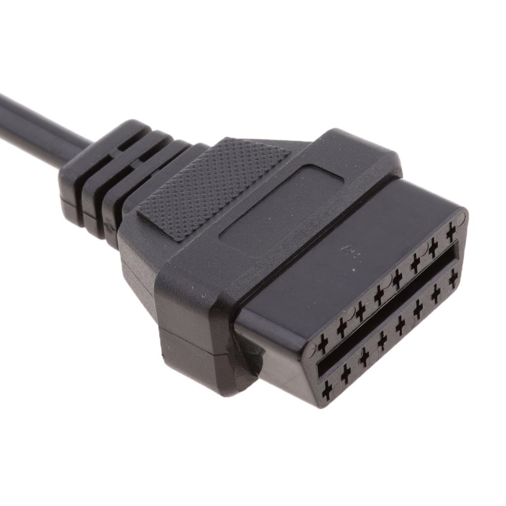 Phép Màu Sáng 17 Pin OBD1 để 16Pin OBD2 OBDII Chẩn Đoán Cổng Kết Nối Cáp dành cho Xe Mazda