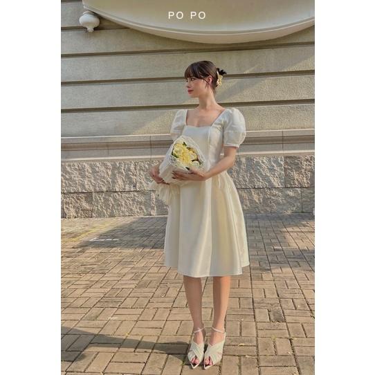 CICI DRESS Đầm tùng xoè túi xếp li