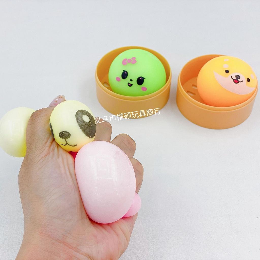 Squishy Mochi bánh tròn mini bánh bao ngộ nghĩnh siêu đàn hồi mềm mịn dễ thương xả stress giải tỏa căng thẳng