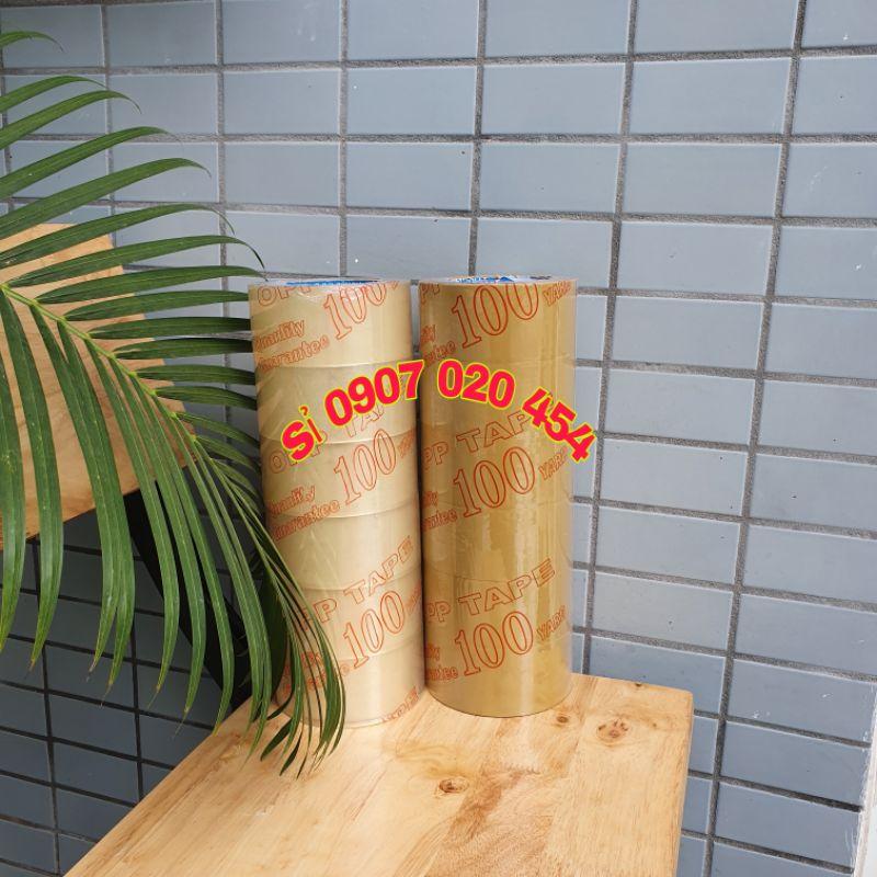Băng keo opp trong/đục 100yard 1kg cây 6 cuộn lõi 4li