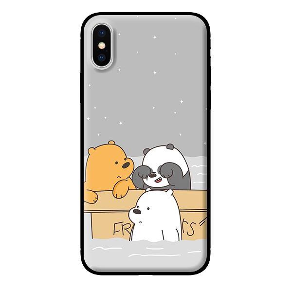 Ốp in cho iPhone X 3 Chú Gấu 1 - Hàng chính hãng