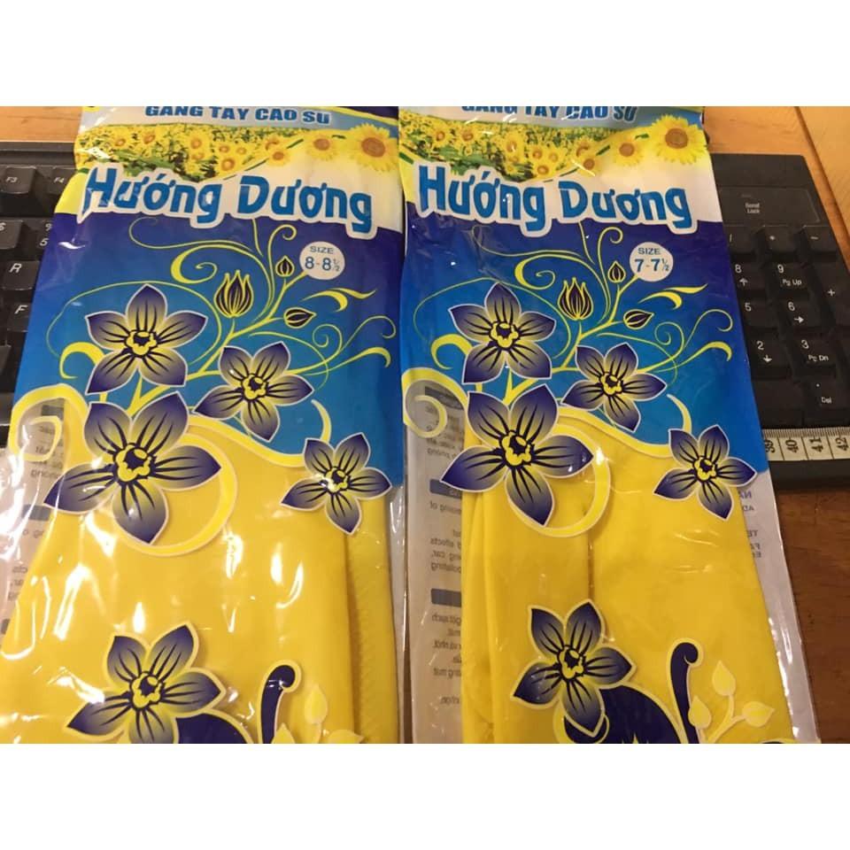 Găng tay, bao tay cao su rửa chén, bát bảo vệ da tay thương hiệu hướng dương