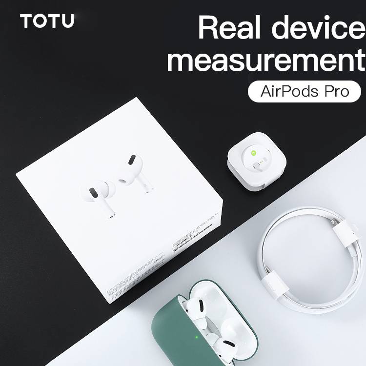 Green - Bao case chống sốc silicon siêu mỏng cho tai nghe Apple Airpods Pro hiệu Totu AA-095 (Mỏng 0.7mm, bảo vệ toàn diện, vật liệu cao cấp) - Hàng nhập khẩu