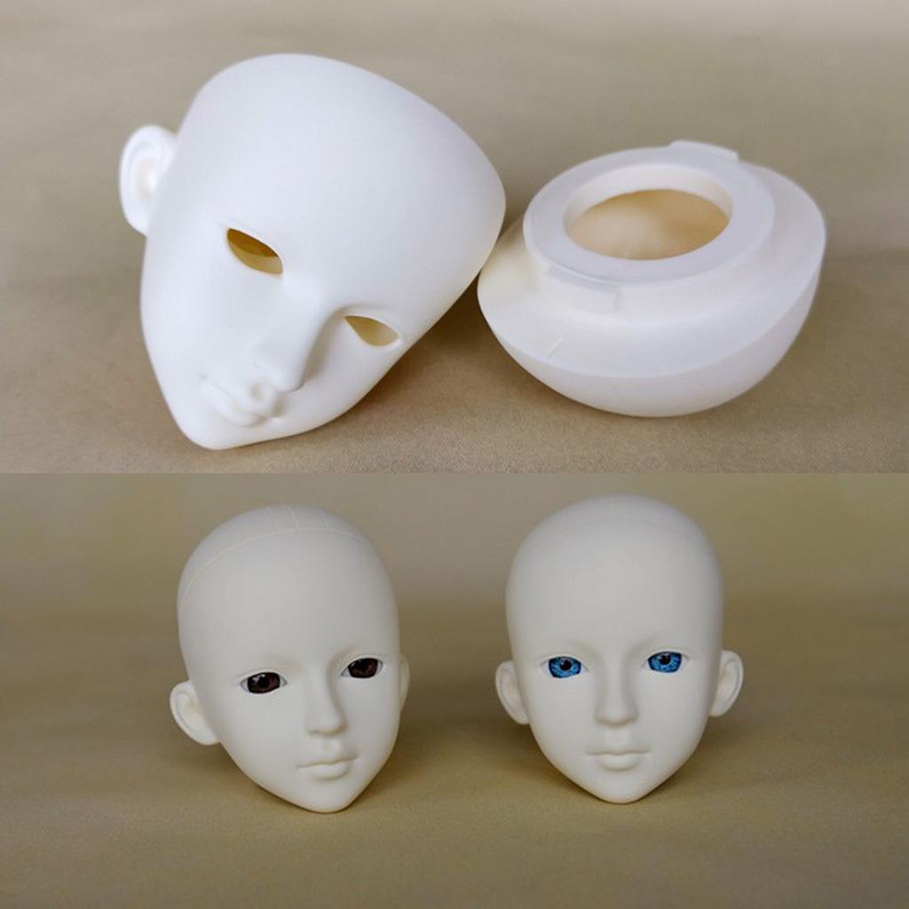 Adjustable Display Stand & 1/3  Dolls Head Faceplate Shell Custom Parts
