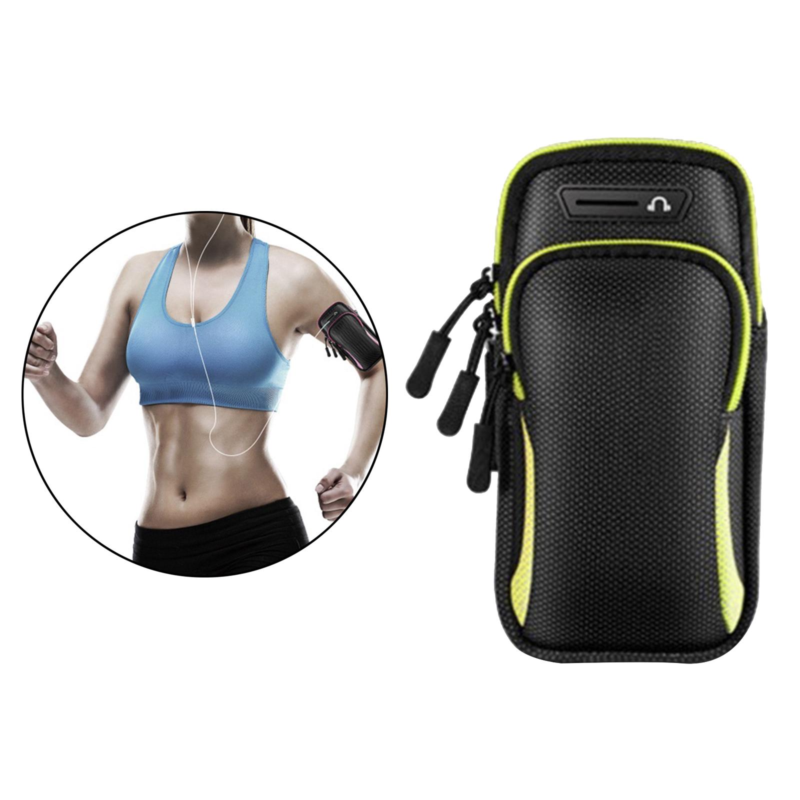 Universal Running Armband, Arm Cell Phone Case Holder Sports Armband for Running, Fitness and Gym Workouts, Mobile Phone Wrist Bag for Outdoor Sport