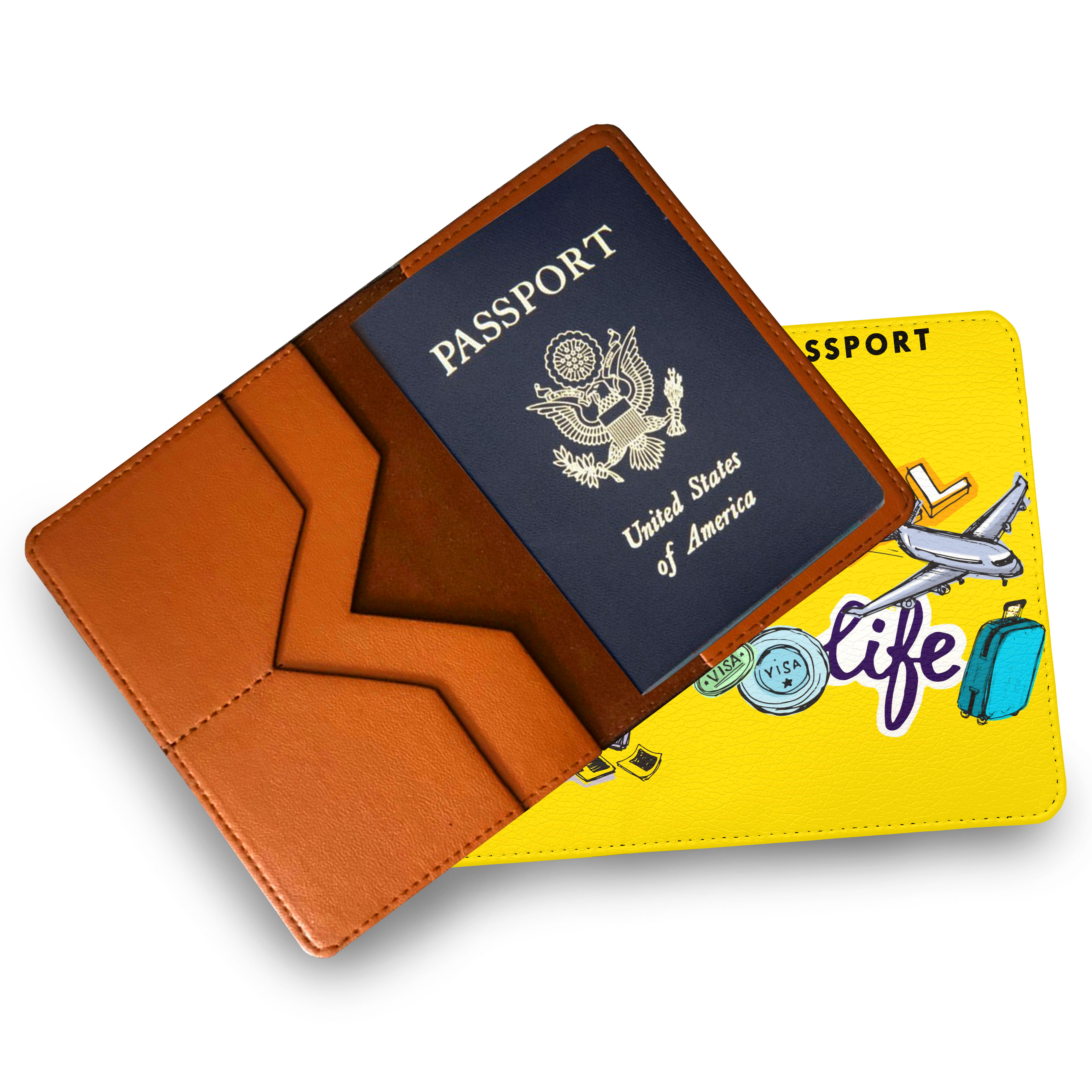 Ví Đựng Passport Du Lịch LIFE TRAVEL Sắc Màu Nghệ Thuật - Bao Da Hộ Chiếu STormbreaker Màu Sắc Năng Động Tươi Trẻ - Kiểu Dáng Tiện Lợi - Hình Ảnh Sắc Nét - Passport Cover Holder - LT079