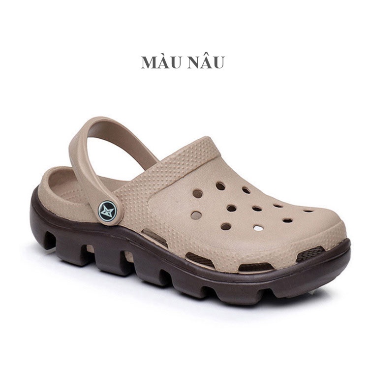Dép Sục Lỗ Cá Sấu Unisex Siêu Nhẹ