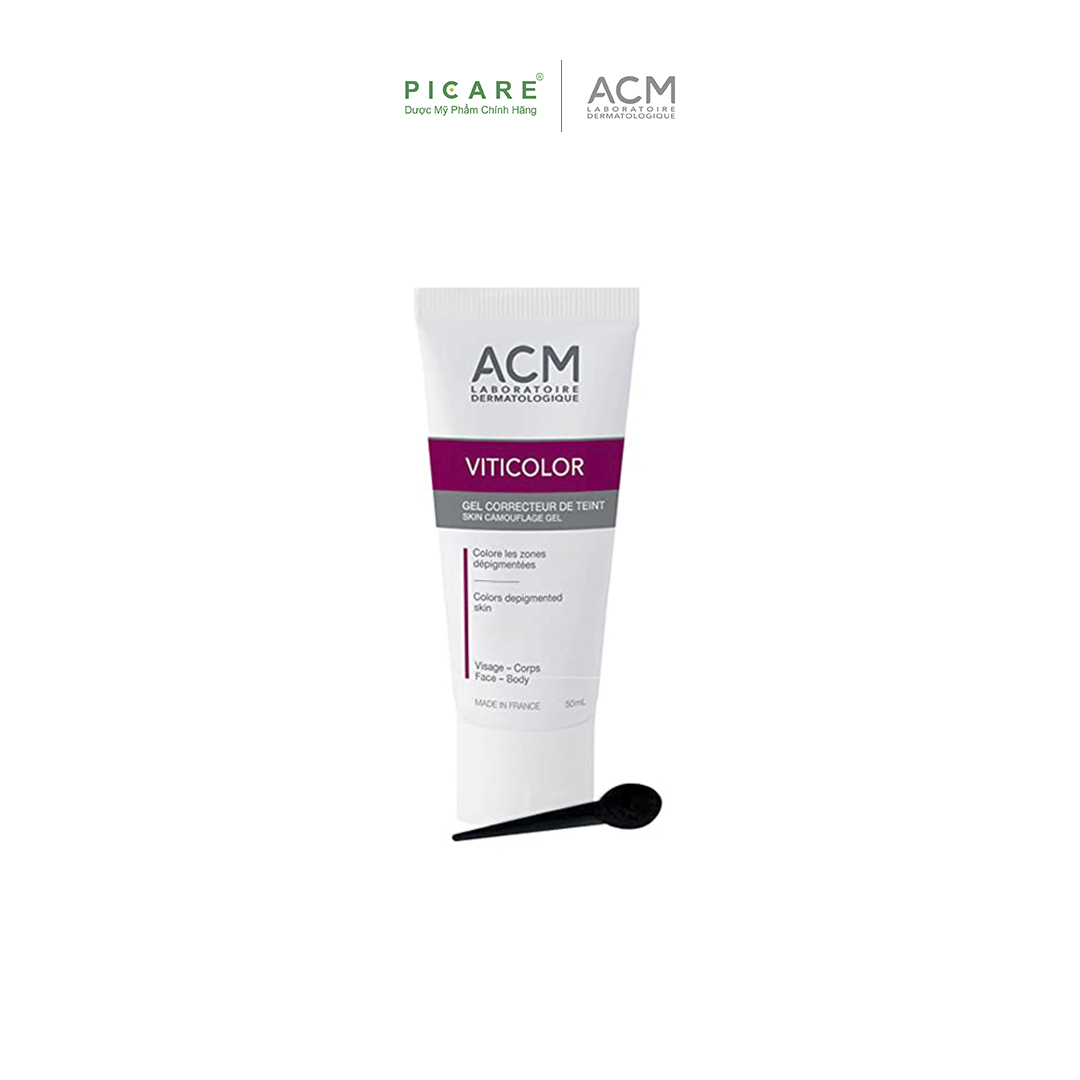 Gel Che Khuyết Điểm Chàm, Bạch Biến ACM Viticolor Skin Camouflage Gel 50ml