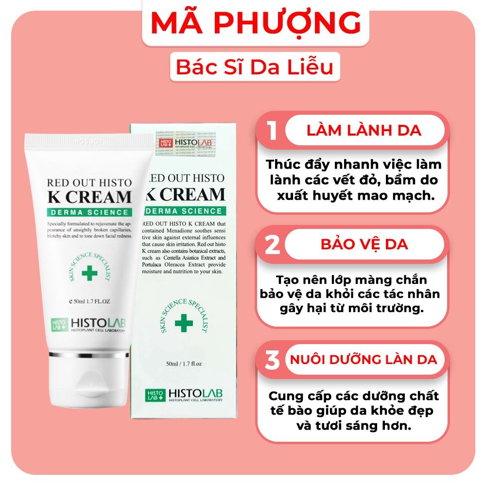 Kem dưỡng phục hồi Histolab Vitamin K Red Out Histo K Cream - Bác sĩ Mã Phượng