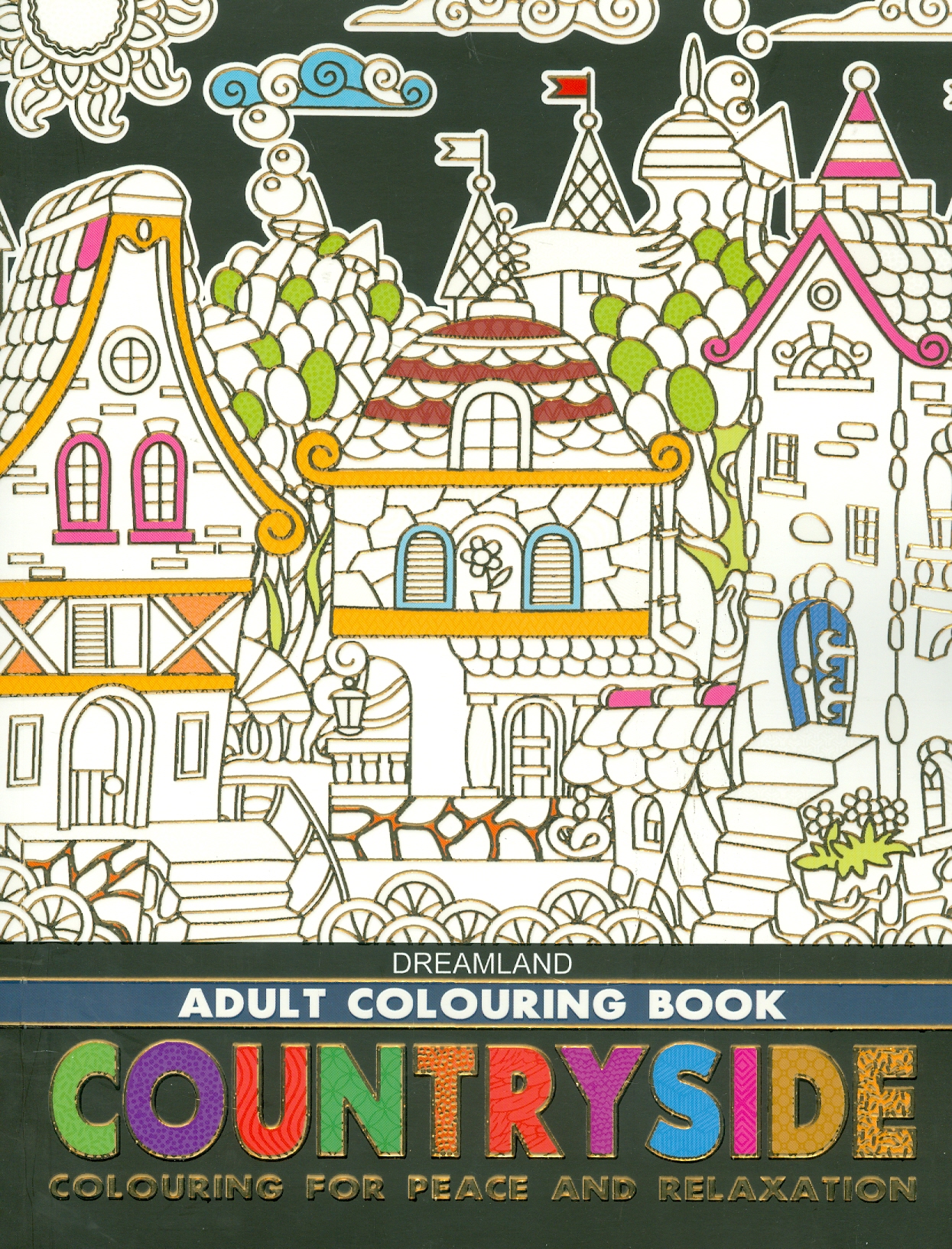 Hình ảnh Countryside - Adults Colouring Book (Sách tô màu dành cho người lớn: Nông Thôn)