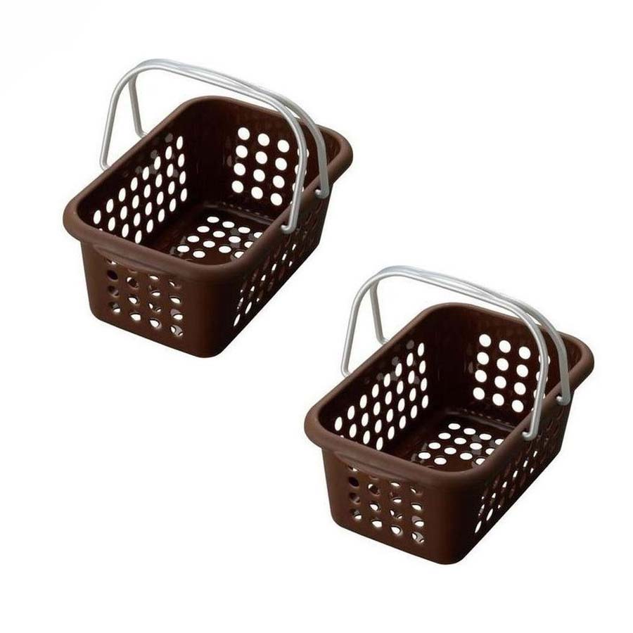 Bộ 2 giỏ đựng đồ tiện dụng cỡ nhỡ - Hàng Nội Địa Nhật