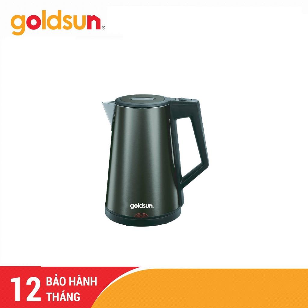 Ấm siêu tốc 3 Lớp Goldsun GKT2641BK 1,7 Lít - Hàng Chính Hãng