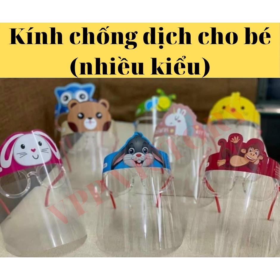 KÍNH CHỐNG DỊCH CHO TRẺ EM, KÍNH CHỐNG GIỌT BẮN, CUTE NHIỀU MÀU CHO BÉ (MICA TỐT)