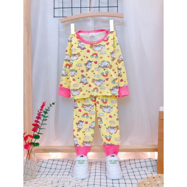 Bộ dài tay bozip cotton loại đẹp hình in màu và thêu đắp cho bé