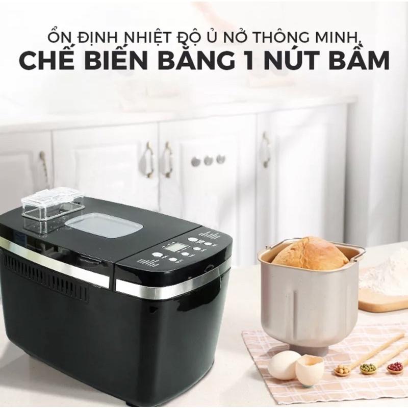 Günter & Hauer Máy làm bánh mì dung tích 3LBS Công suất 850W Máy Làm Bánh Mì Đa Năng Hoàn Toàn Tự Động BM800 - Hàng chính hãng