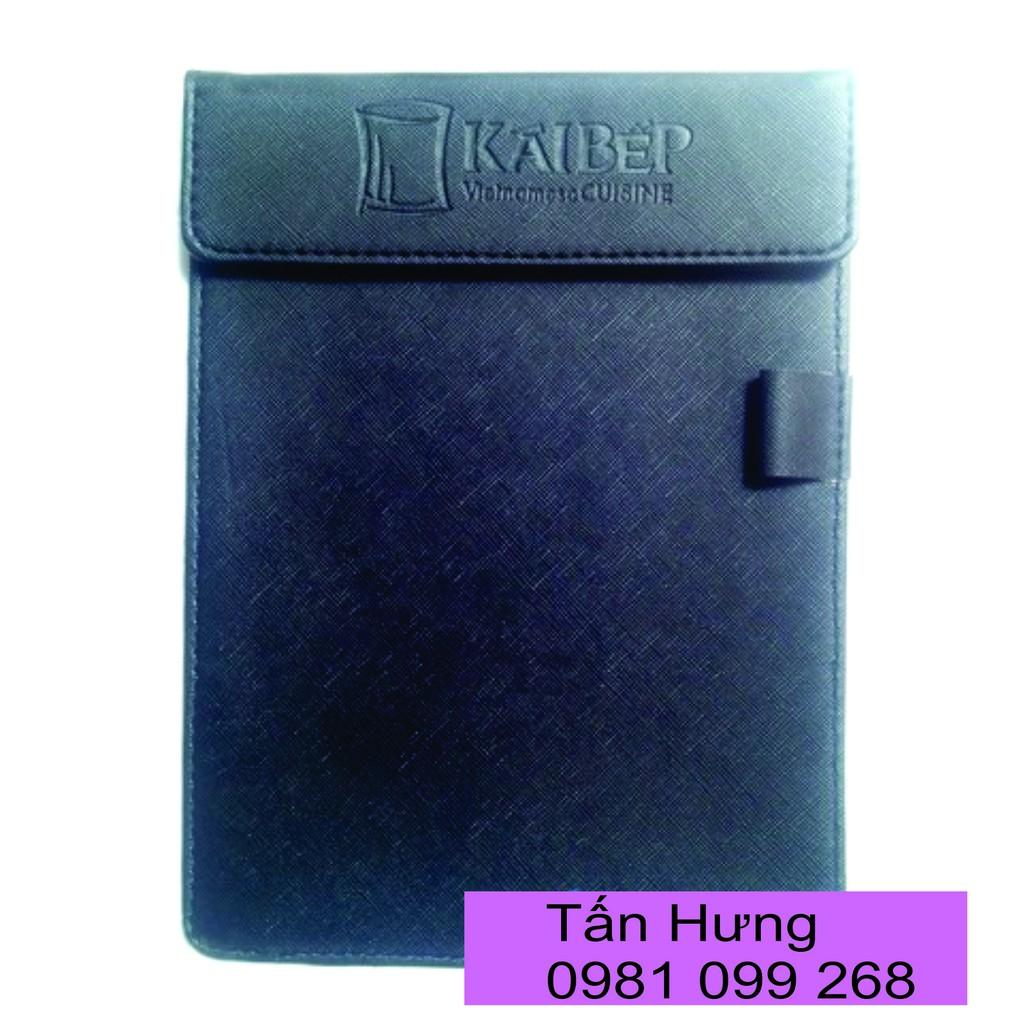 Bìa Da Hít Ghi Bill, Kẹp Bill TH 12,5x19 Cao Cấp May Viền Chắc Chắn